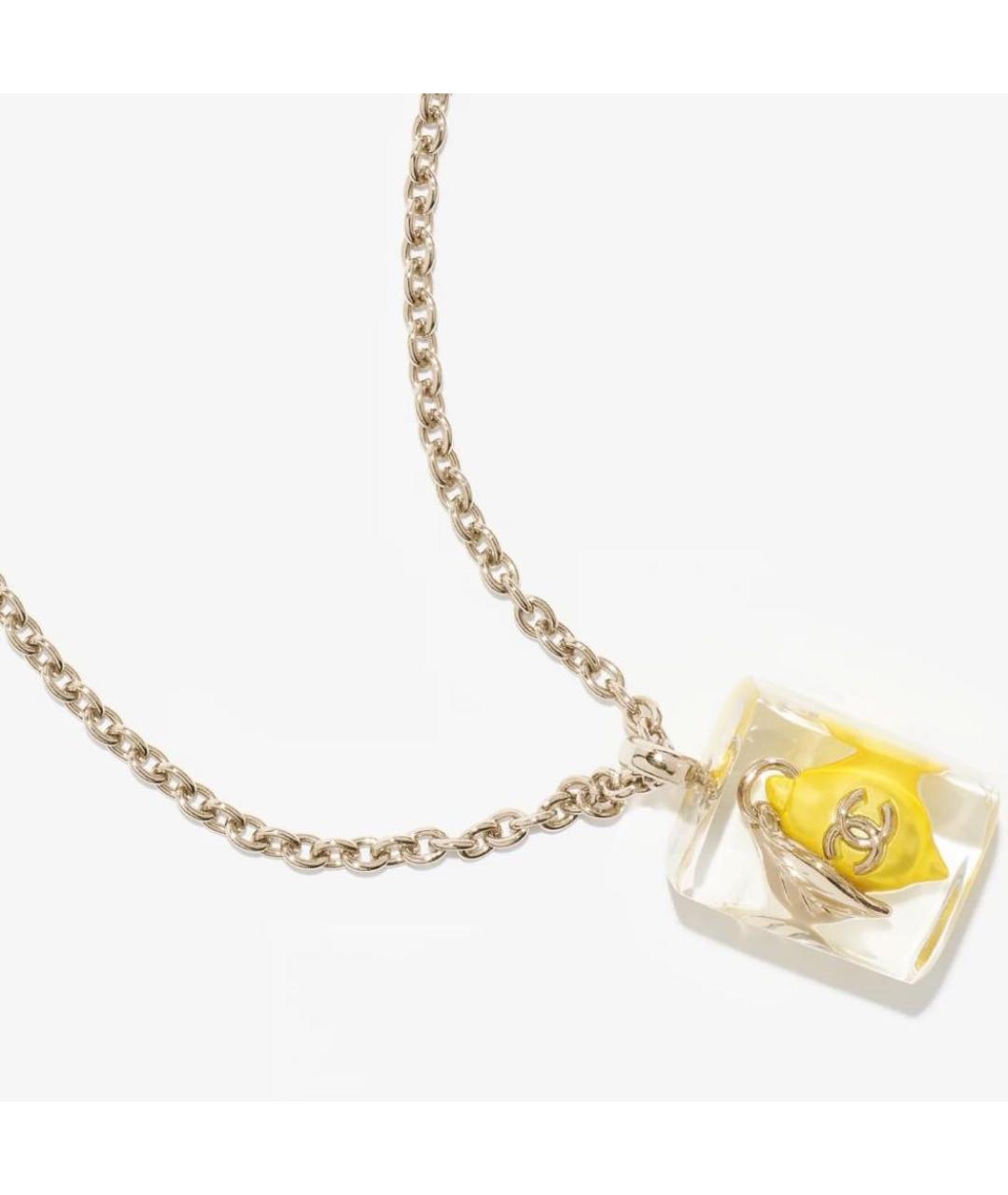 CHANEL Золотая металлическая подвеска, фото 3