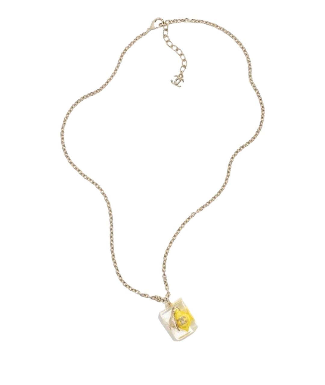 CHANEL Золотая металлическая подвеска, фото 1