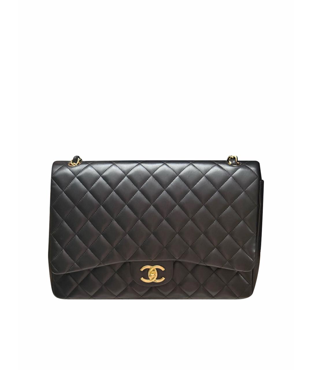 CHANEL Черная кожаная сумка через плечо, фото 1