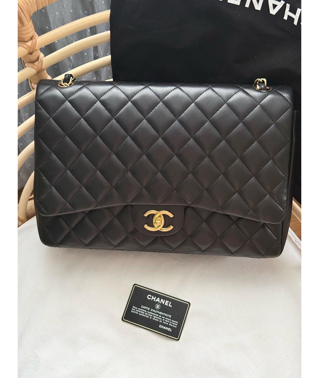 CHANEL Черная кожаная сумка через плечо, фото 9