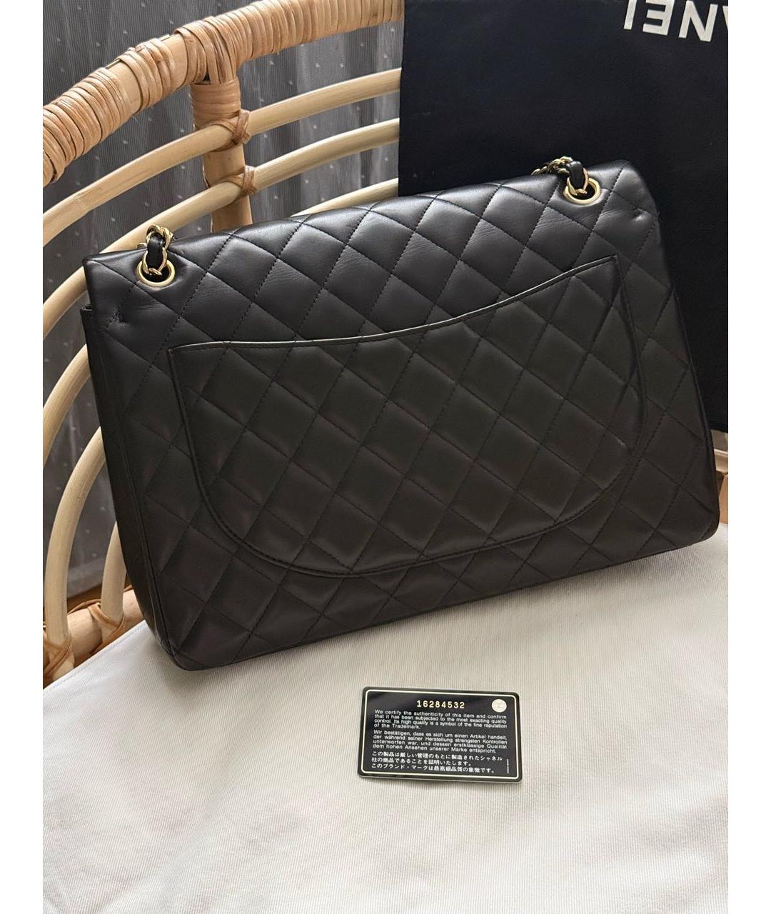 CHANEL Черная кожаная сумка через плечо, фото 3