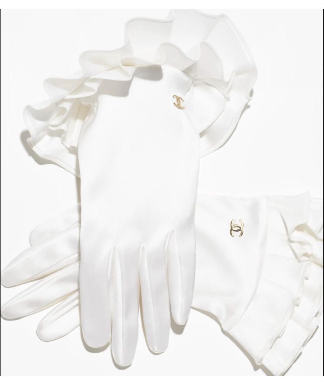 CHANEL Белые перчатки, фото 2