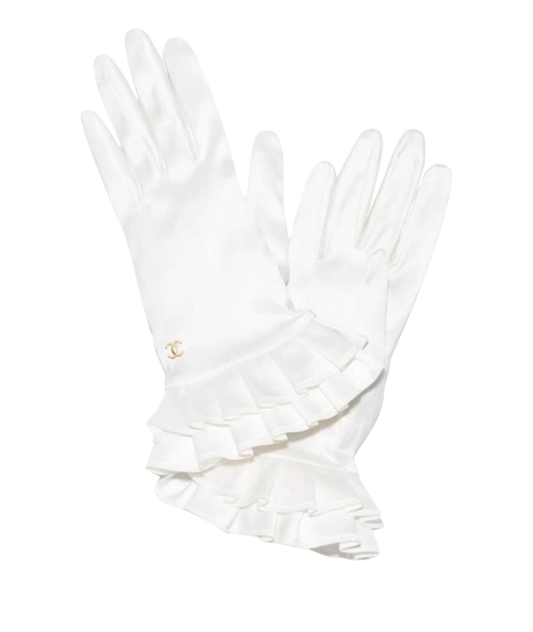 CHANEL Белые перчатки, фото 1