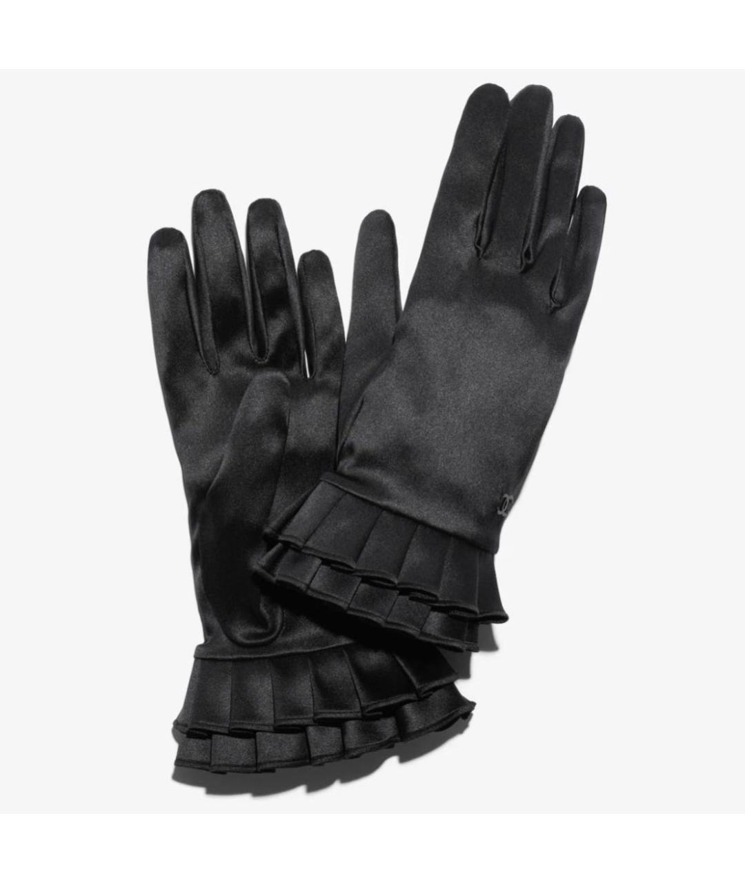 CHANEL Черные перчатки, фото 3