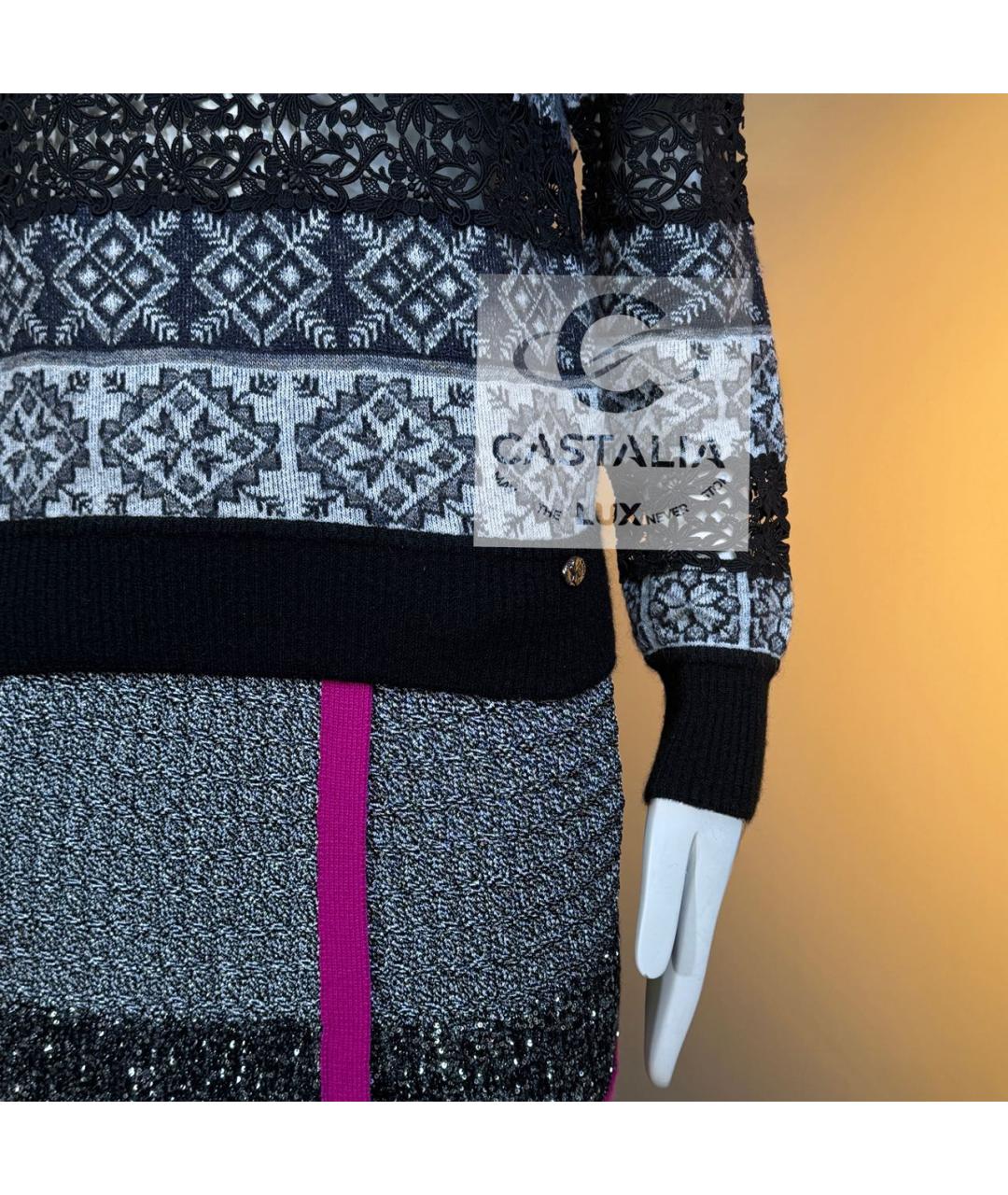 CHANEL Черный шерстяной джемпер / свитер, фото 6