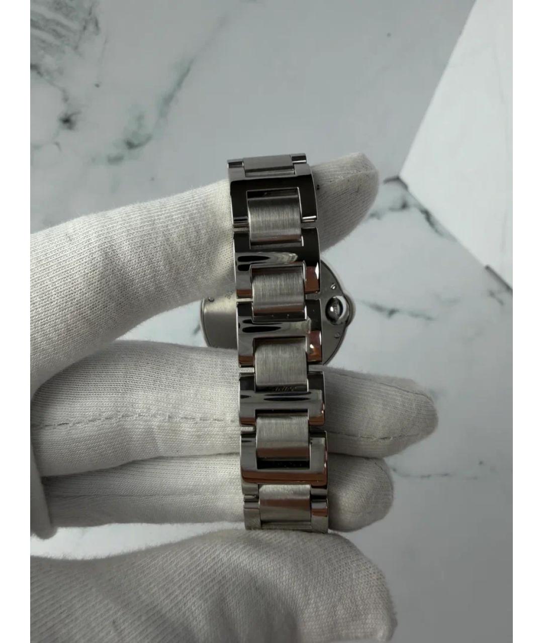 CARTIER Белые металлические часы, фото 5