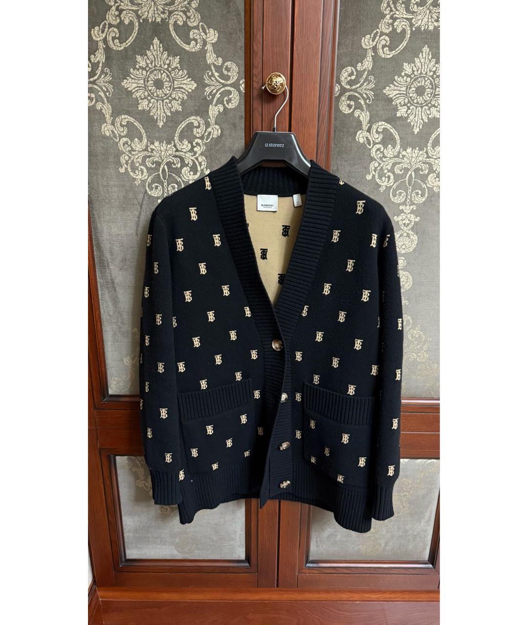 BURBERRY Черный шерстяной кардиган, фото 9