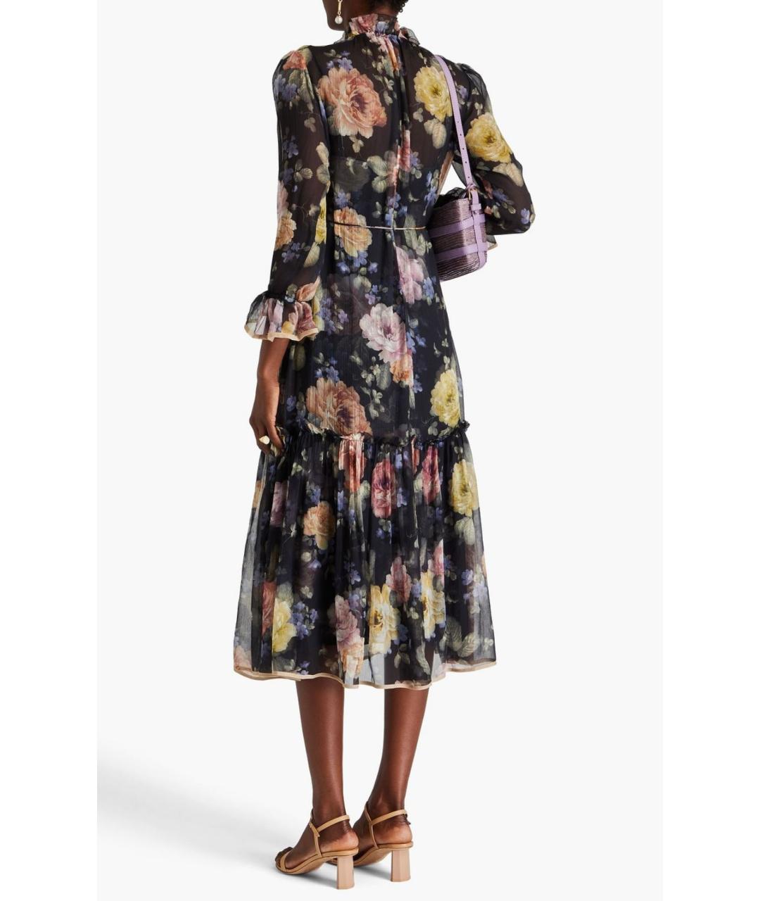 ZIMMERMANN Черное шелковое коктейльное платье, фото 9