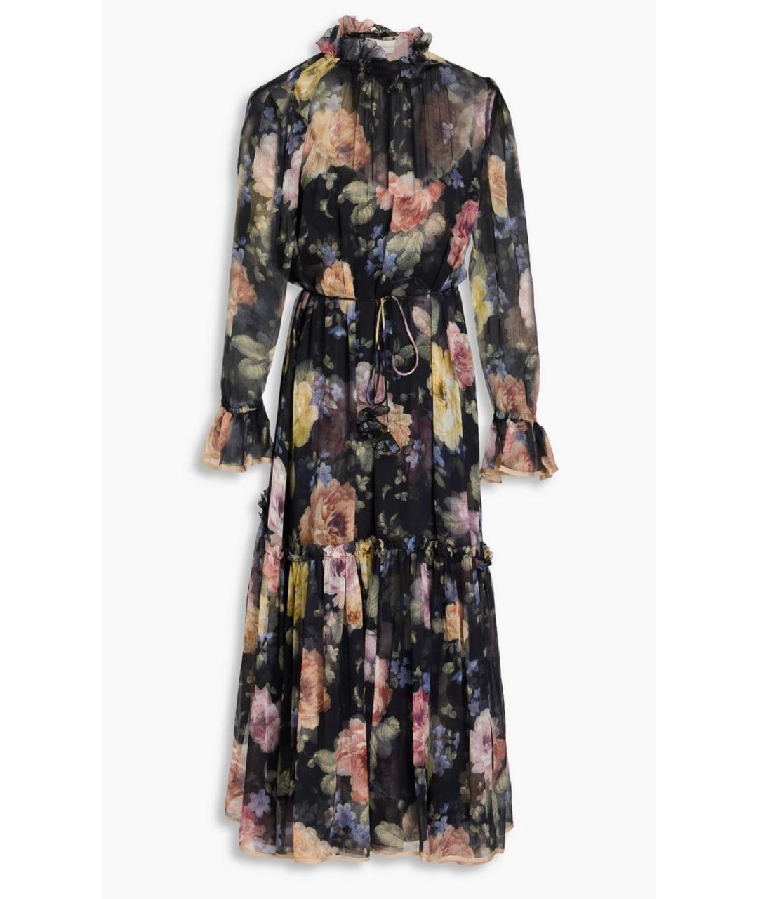 ZIMMERMANN Черное шелковое коктейльное платье, фото 10