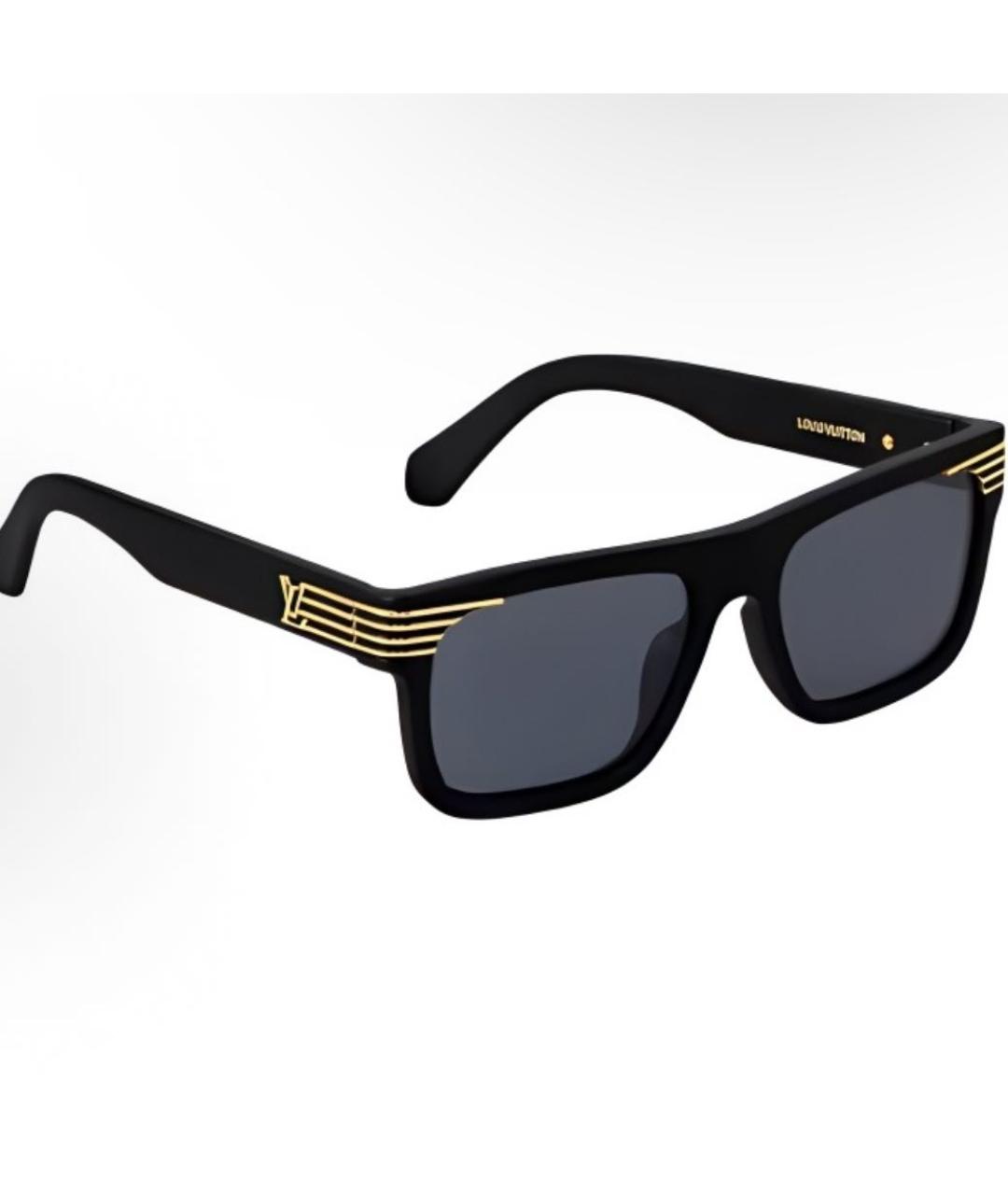LOUIS VUITTON Черные пластиковые солнцезащитные очки, фото 3