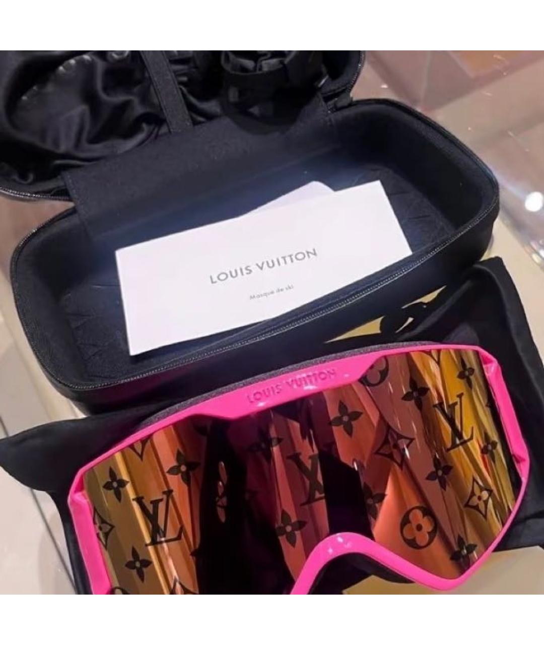 LOUIS VUITTON Розовые солнцезащитные очки, фото 3