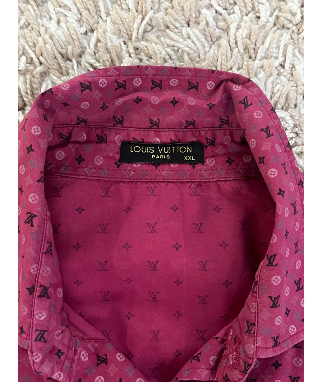 LOUIS VUITTON Бордовая хлопковая рубашка, фото 3
