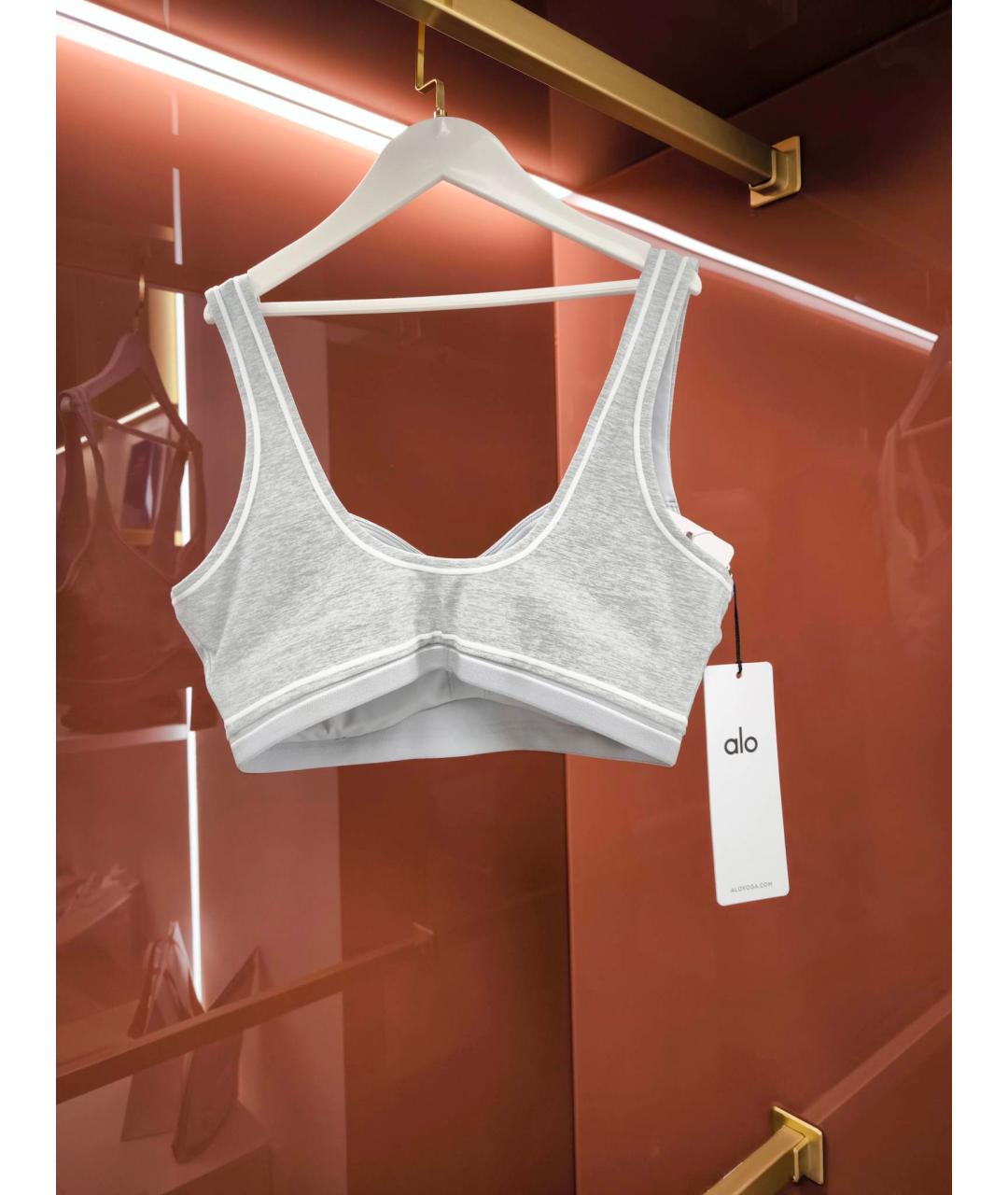 ALO YOGA Серый синтетический корсет, фото 2