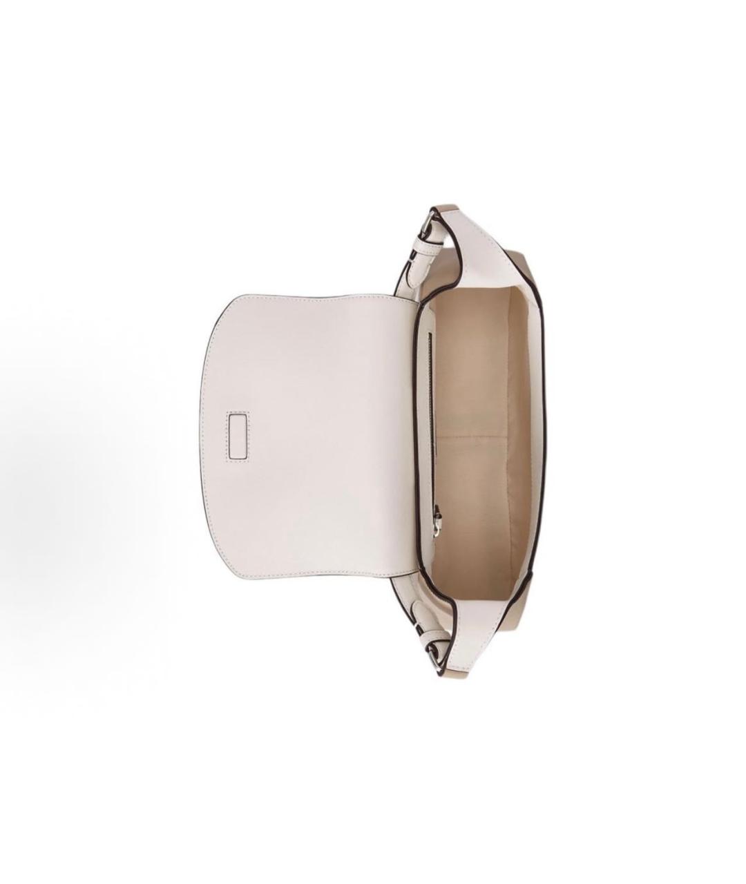 RALPH LAUREN Бежевая кожаная сумка через плечо, фото 4