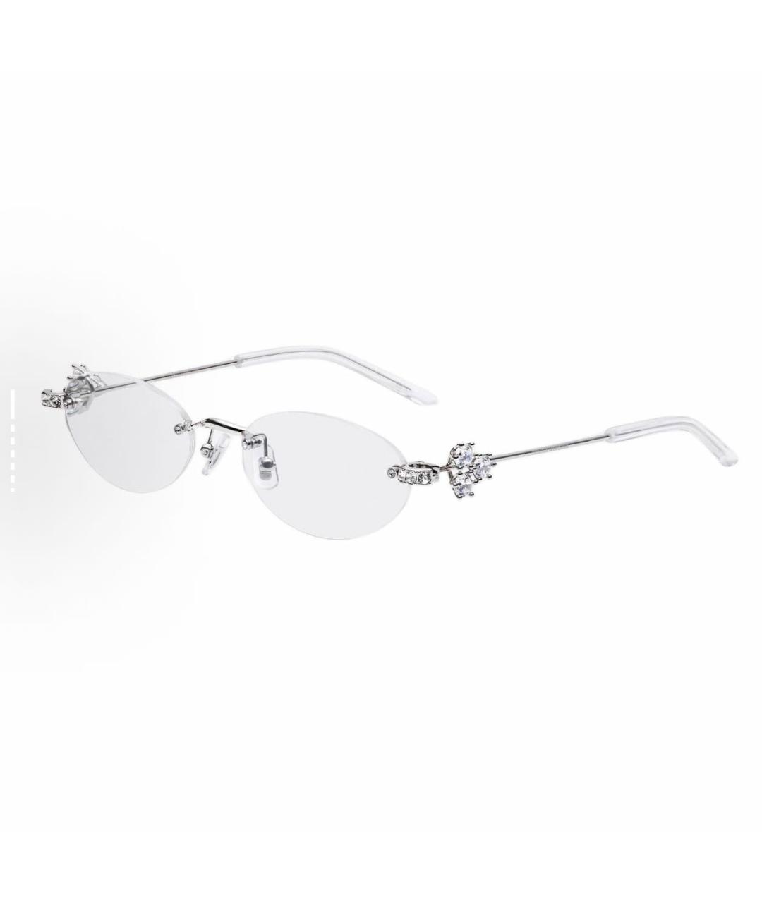 GENTLE MONSTER Серебряные металлические солнцезащитные очки, фото 4