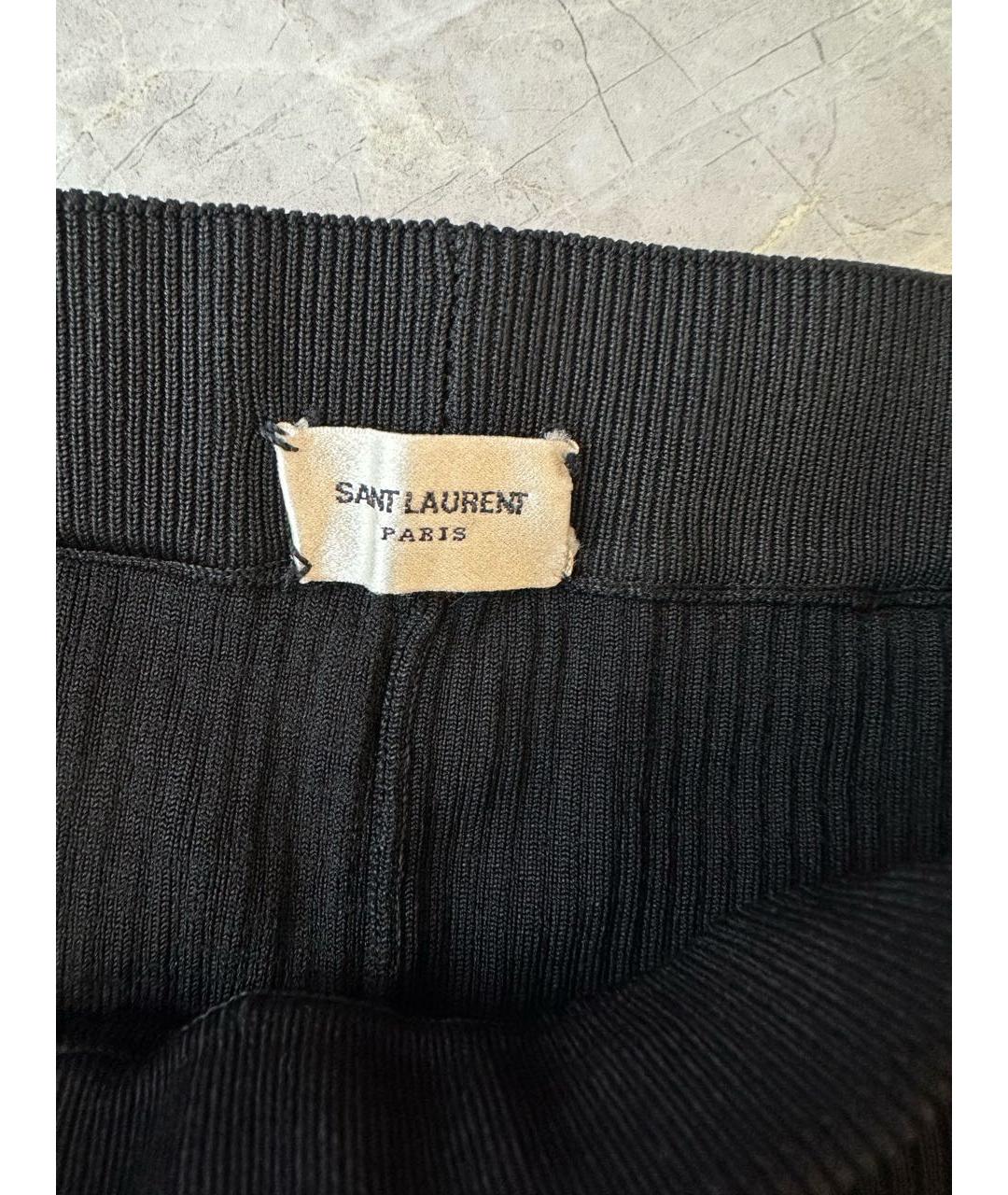 SAINT LAURENT Черные леггинсы и велосипедки, фото 2