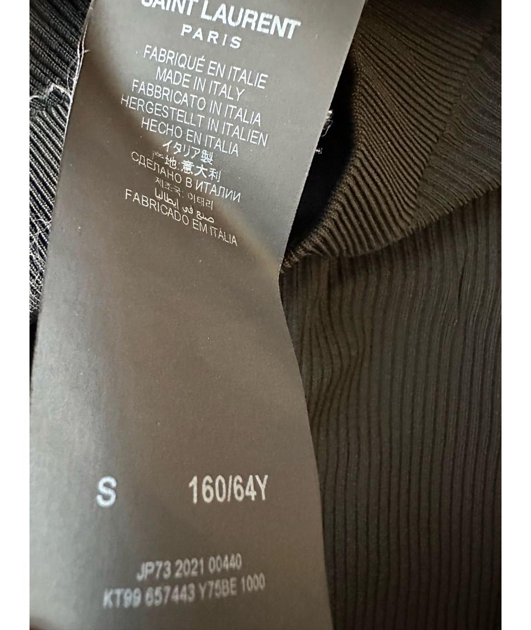 SAINT LAURENT Черные леггинсы и велосипедки, фото 3