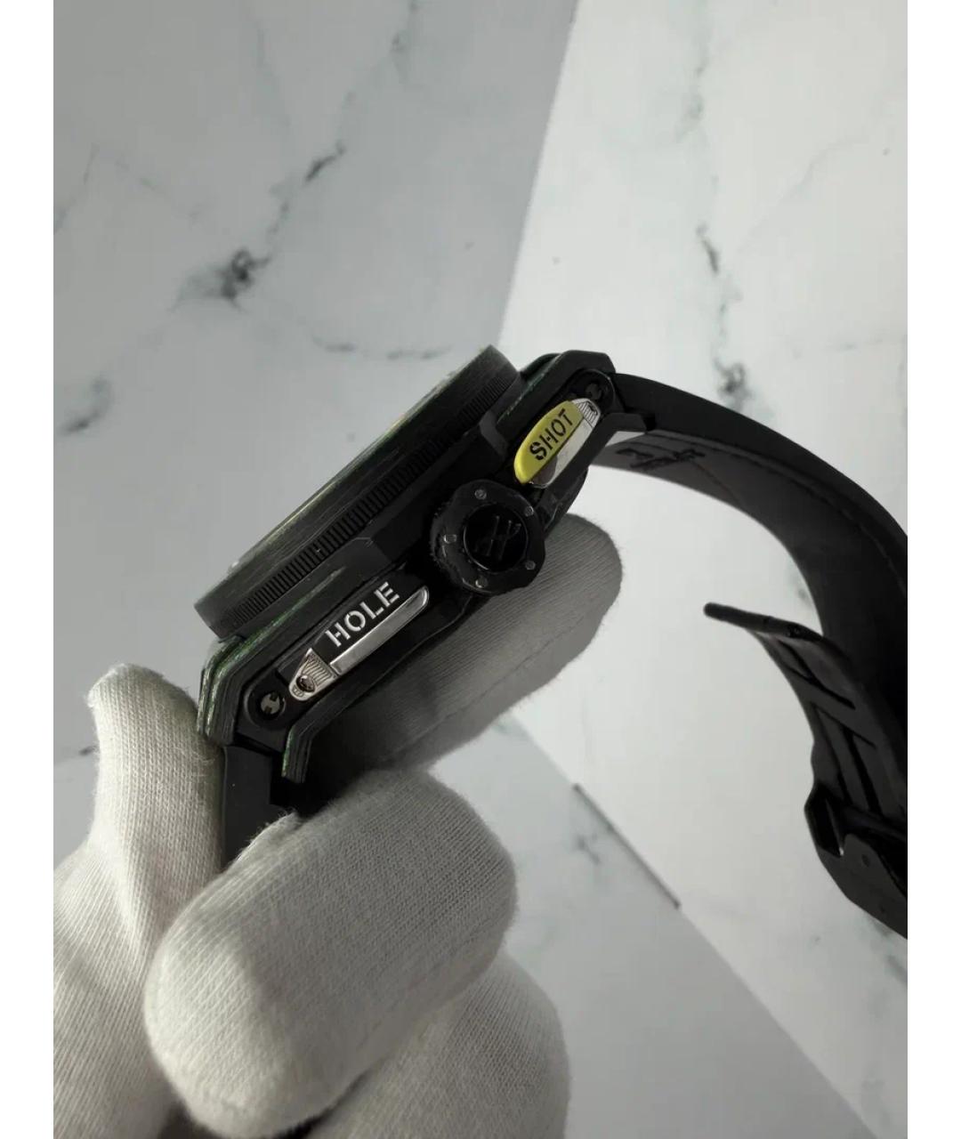 HUBLOT Зеленые карбоновые часы, фото 3