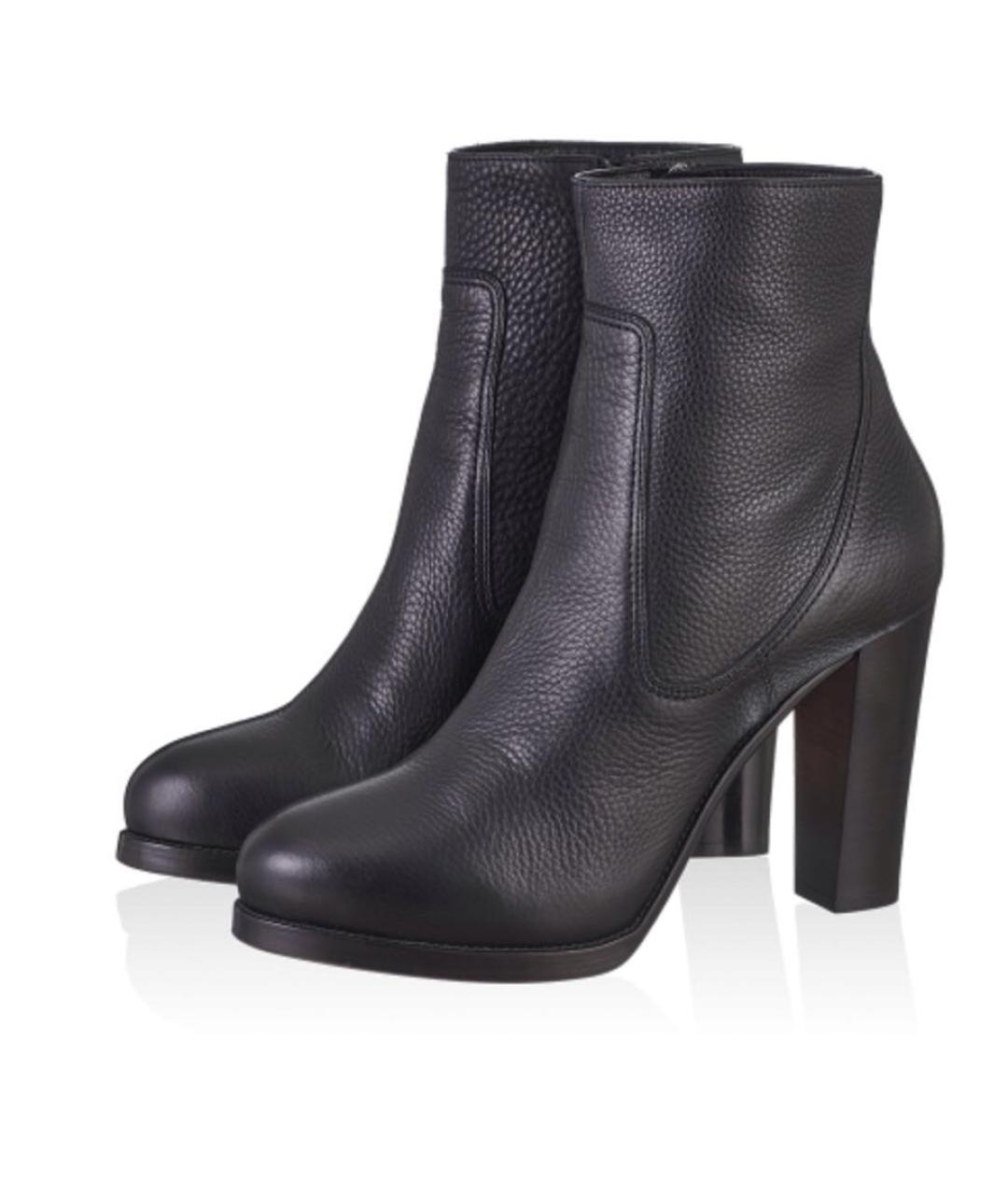 SANTONI Черные кожаные ботильоны, фото 3