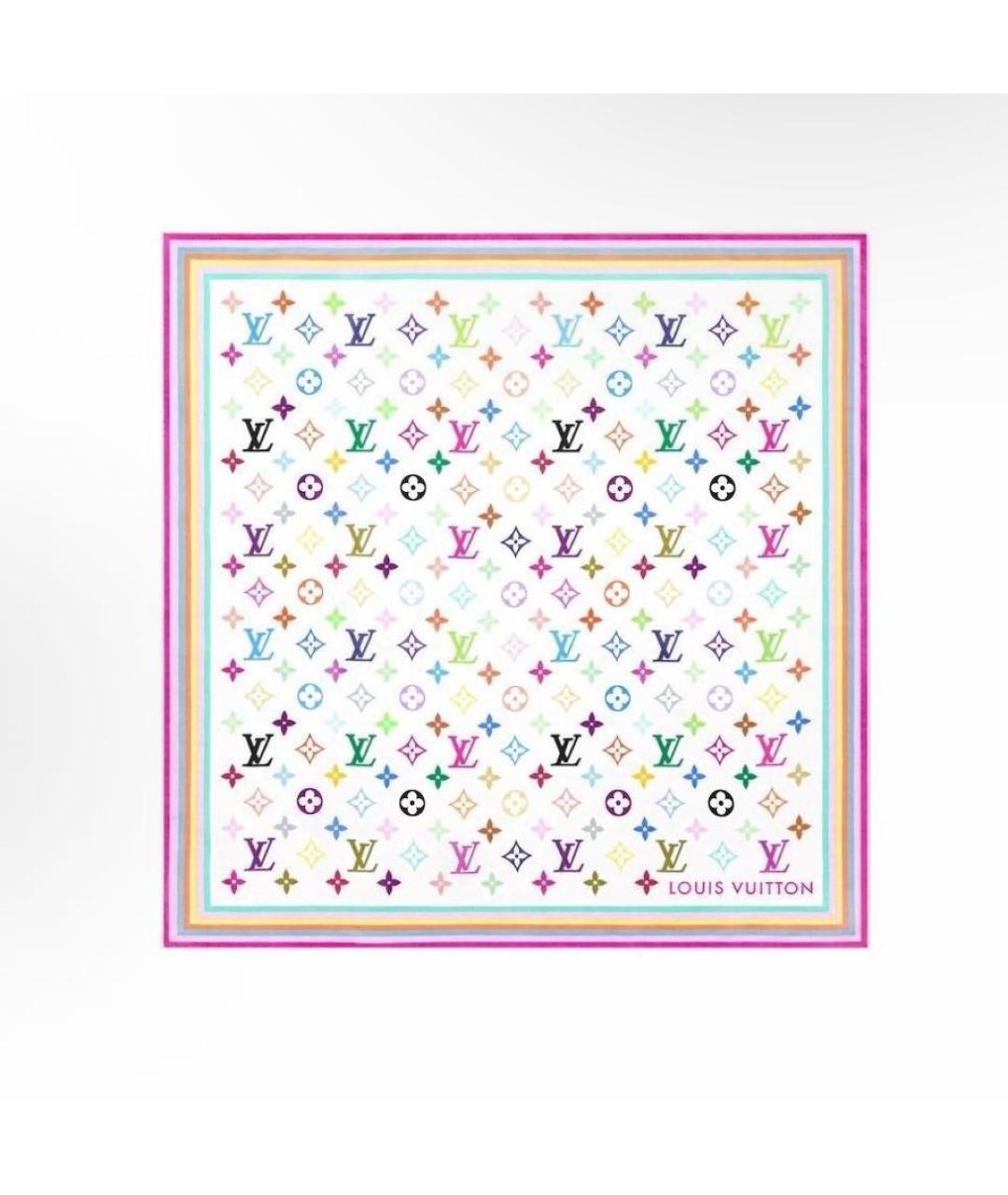 LOUIS VUITTON Белый платок, фото 4