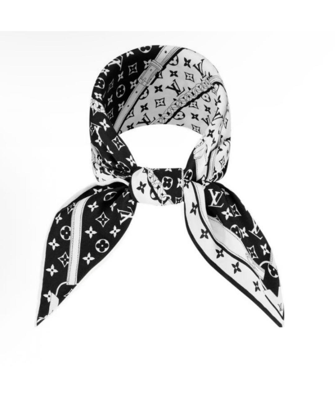 LOUIS VUITTON Черный платок, фото 2