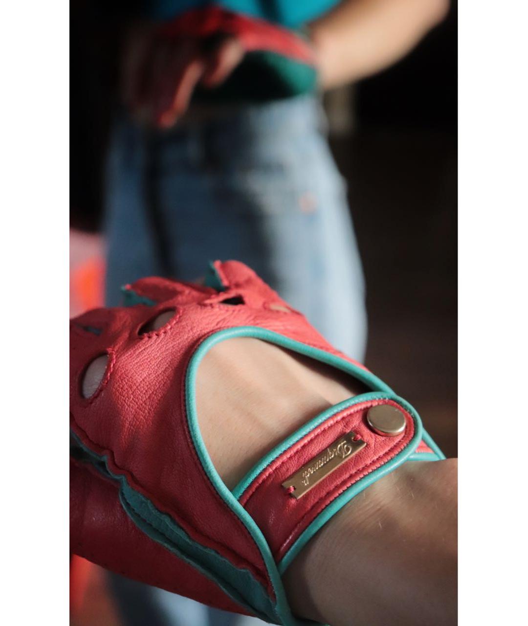 DSQUARED2 Мульти кожаные перчатки, фото 8