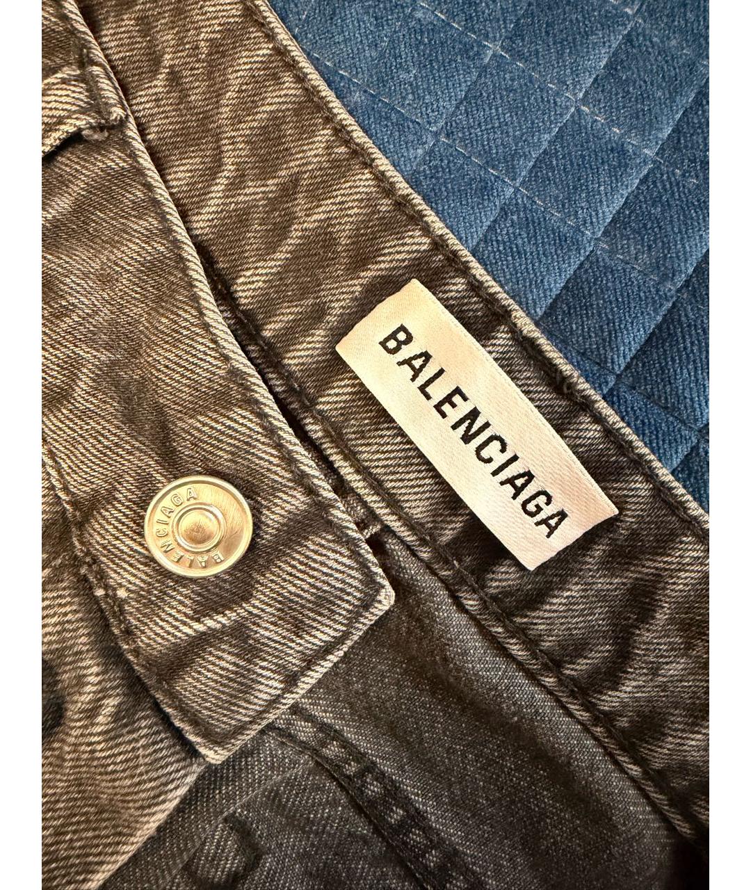 BALENCIAGA Черные джинсы слим, фото 3