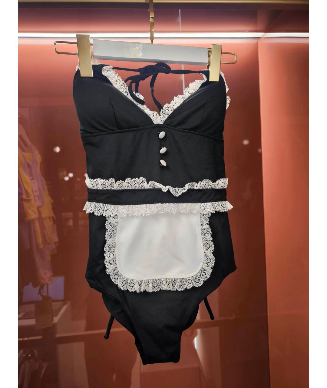 MOSCHINO Черный синтетический купальник, фото 3