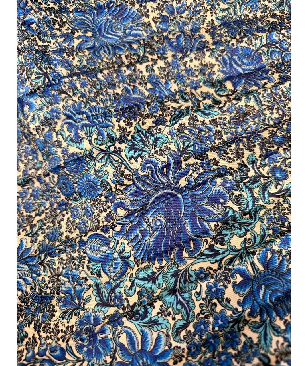 SANDRO Синяя полиэстеровая юбка миди, фото 4