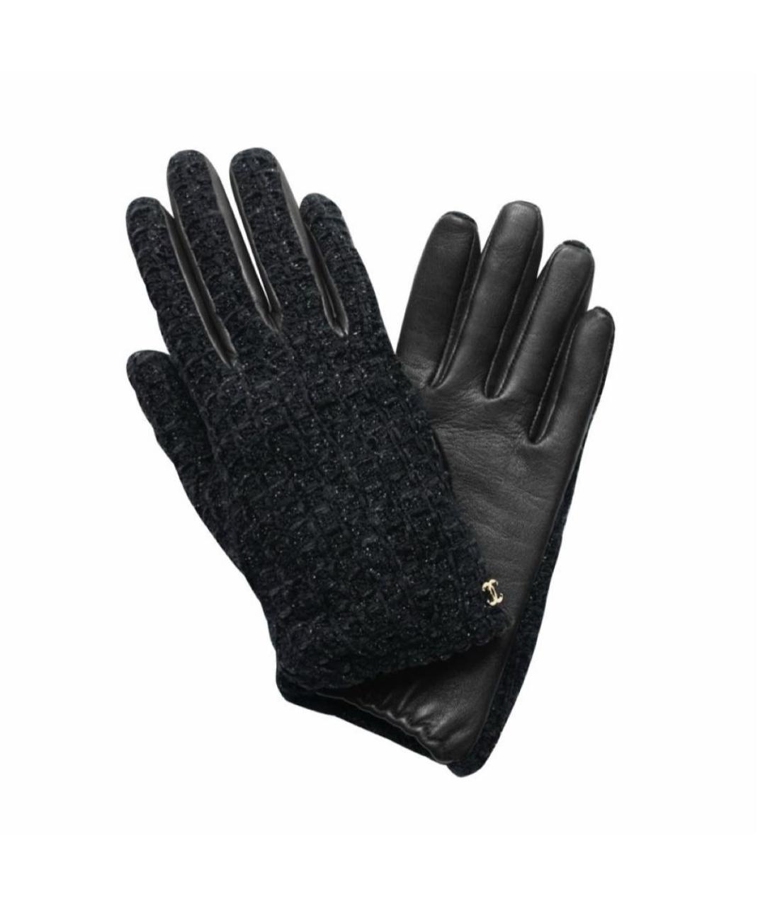 CHANEL Черные кожаные перчатки, фото 1
