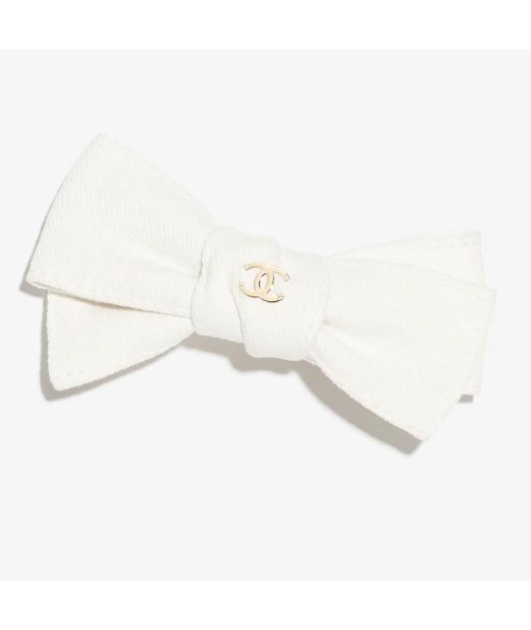 CHANEL Белая заколка, фото 3