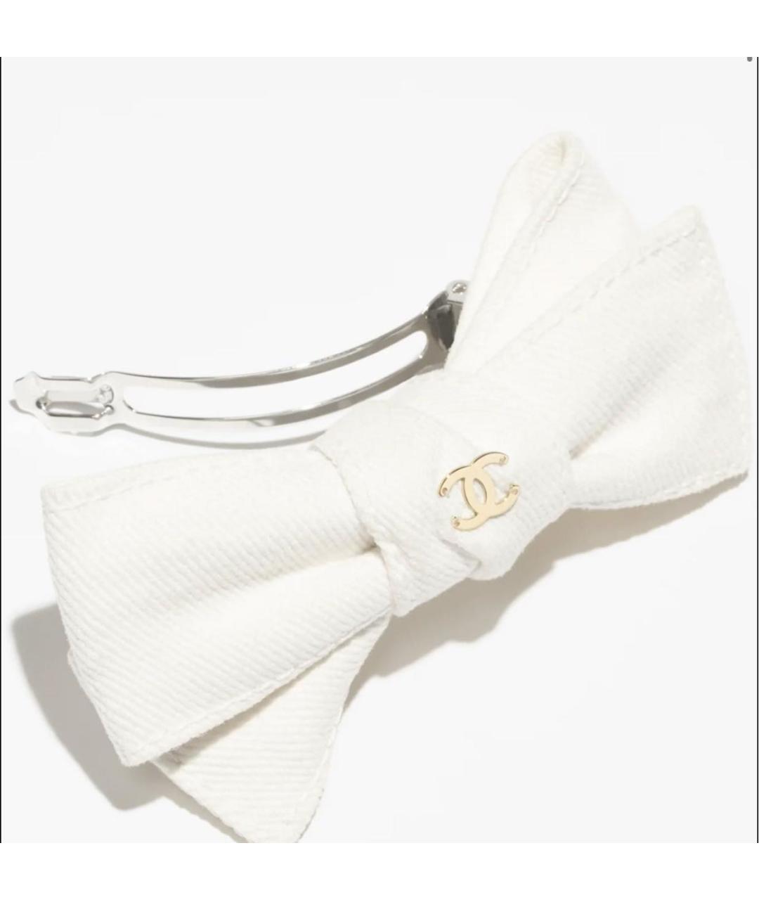 CHANEL Белая заколка, фото 2