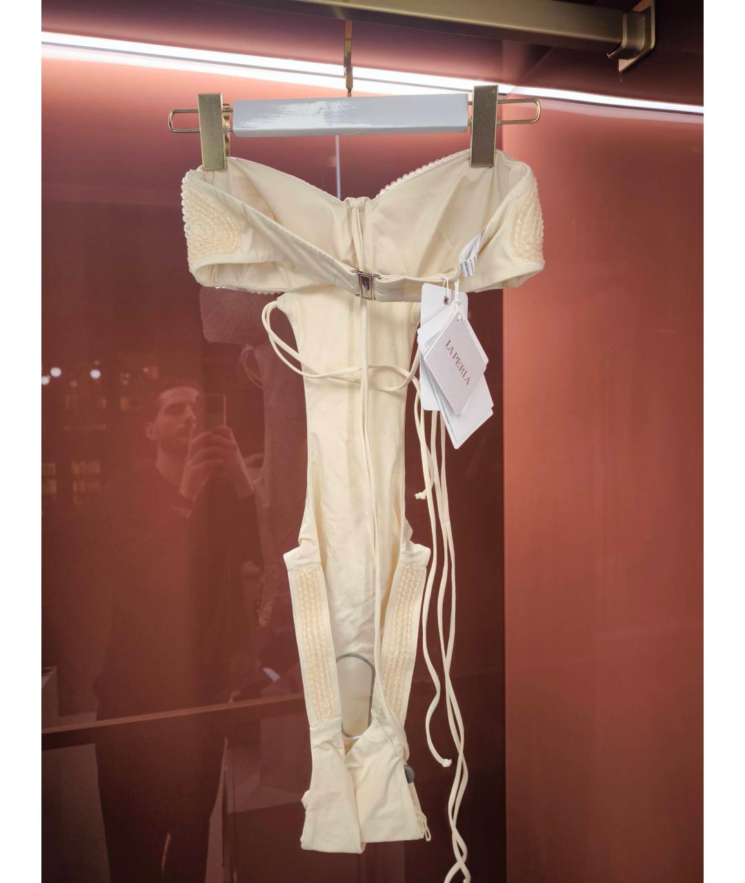 LA PERLA Бежевый синтетический купальник, фото 2