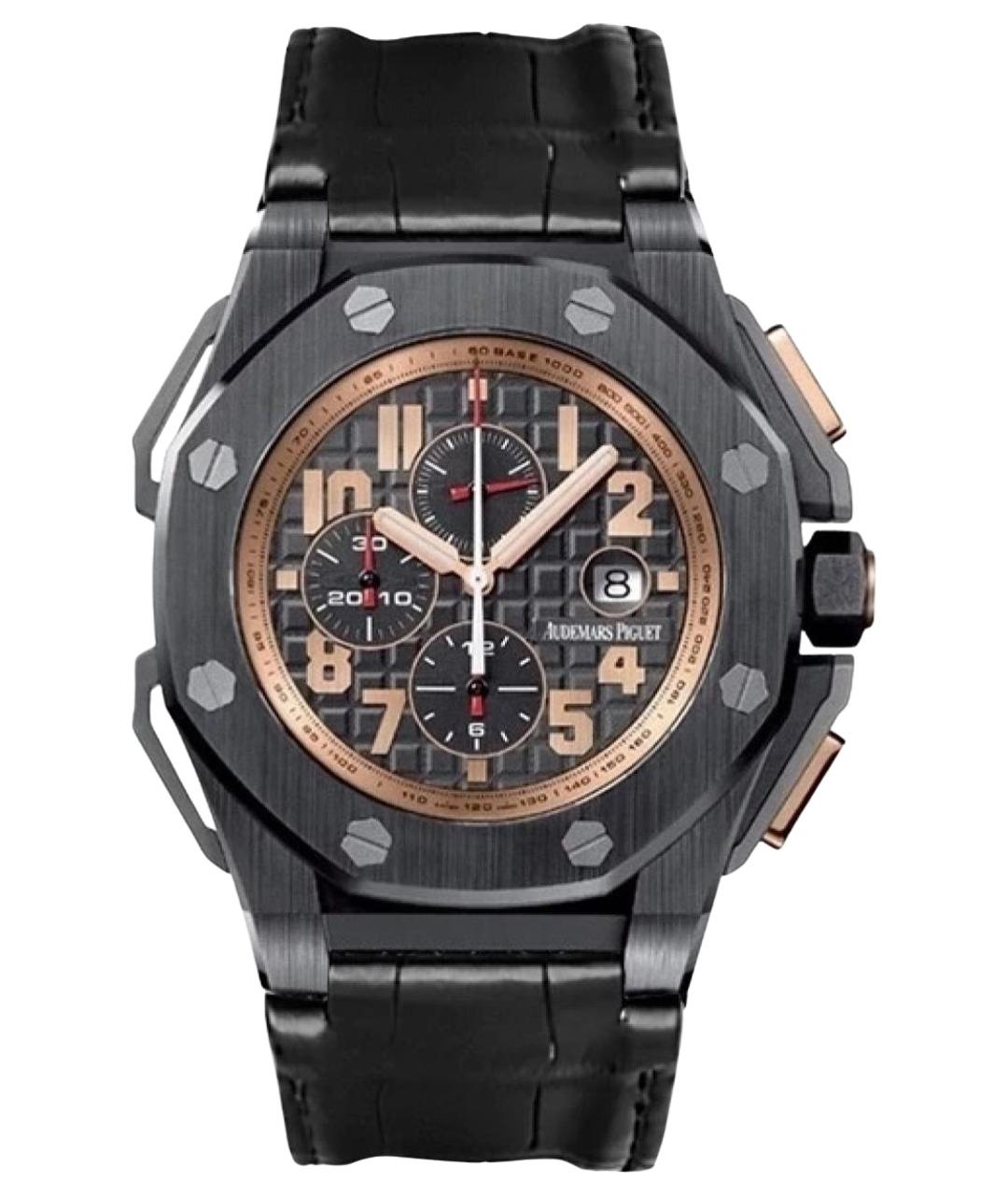 Audemars Piguet Черные часы из розового золота, фото 1