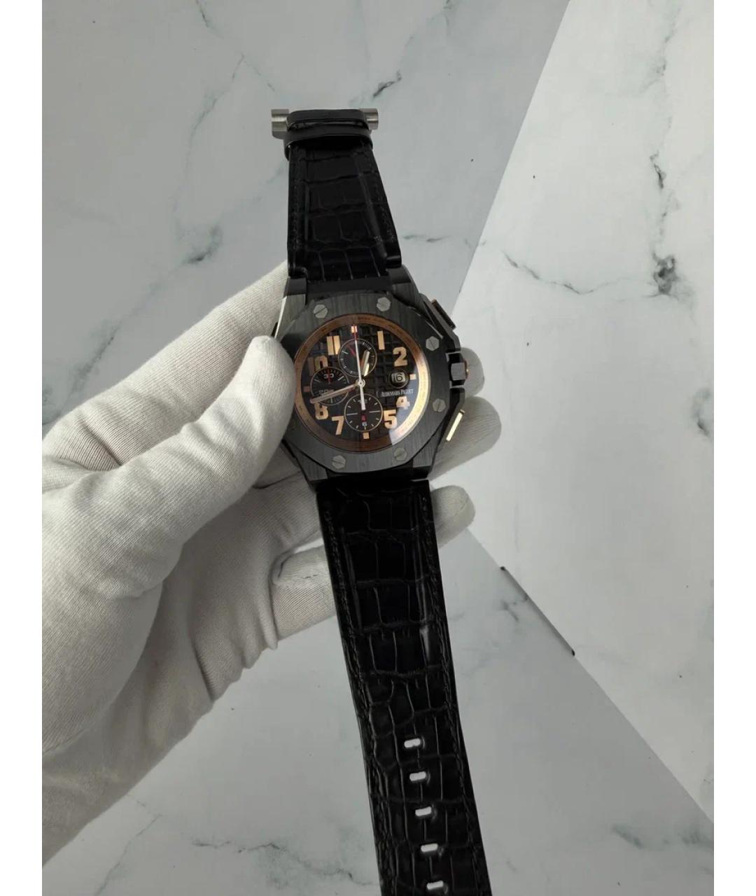 Audemars Piguet Черные часы из розового золота, фото 3