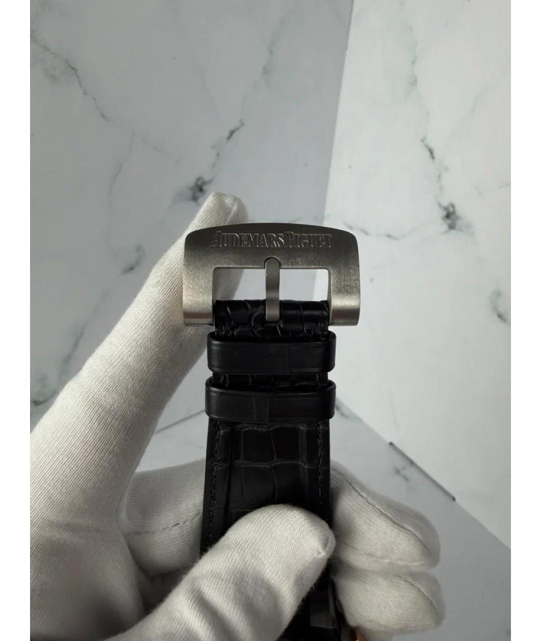 Audemars Piguet Черные часы из розового золота, фото 6