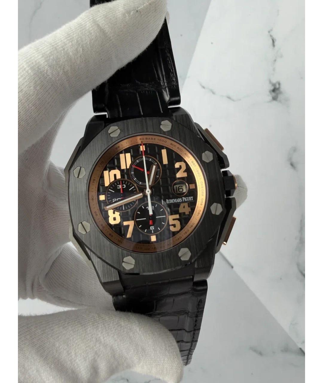 Audemars Piguet Черные часы из розового золота, фото 2