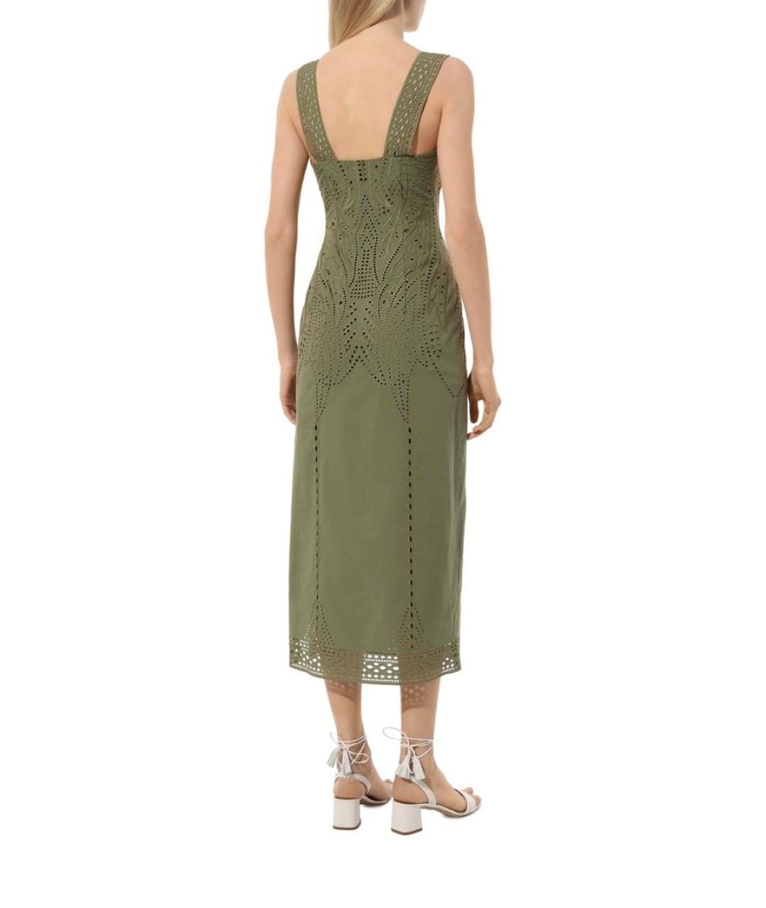 ALBERTA FERRETTI Хаки платье, фото 9