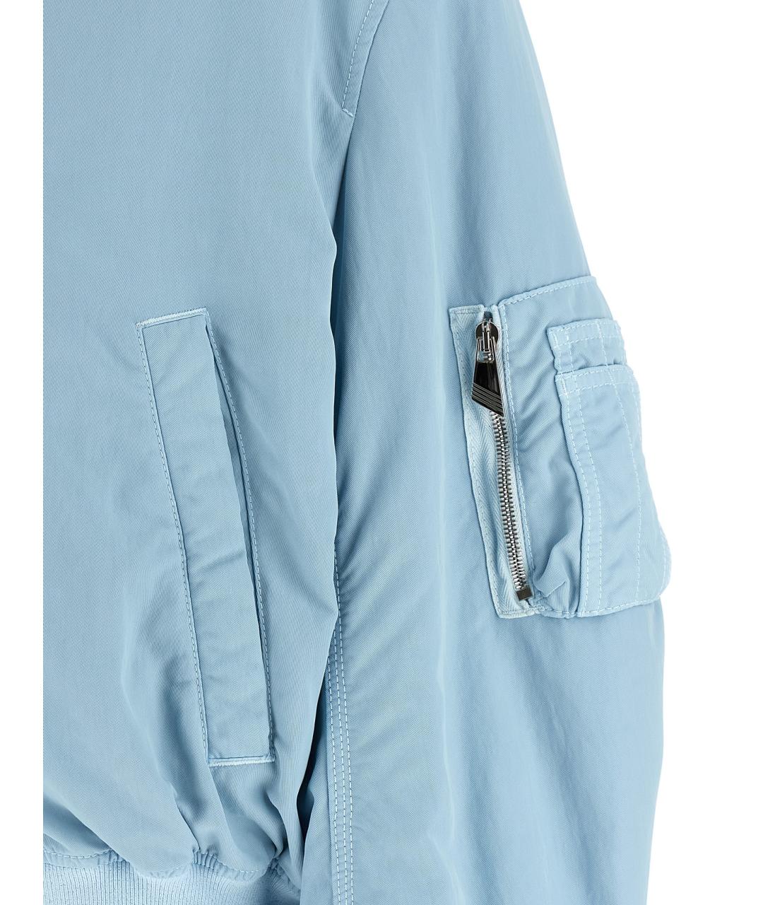 THE ATTICO Голубая полиамидовая куртка, фото 4