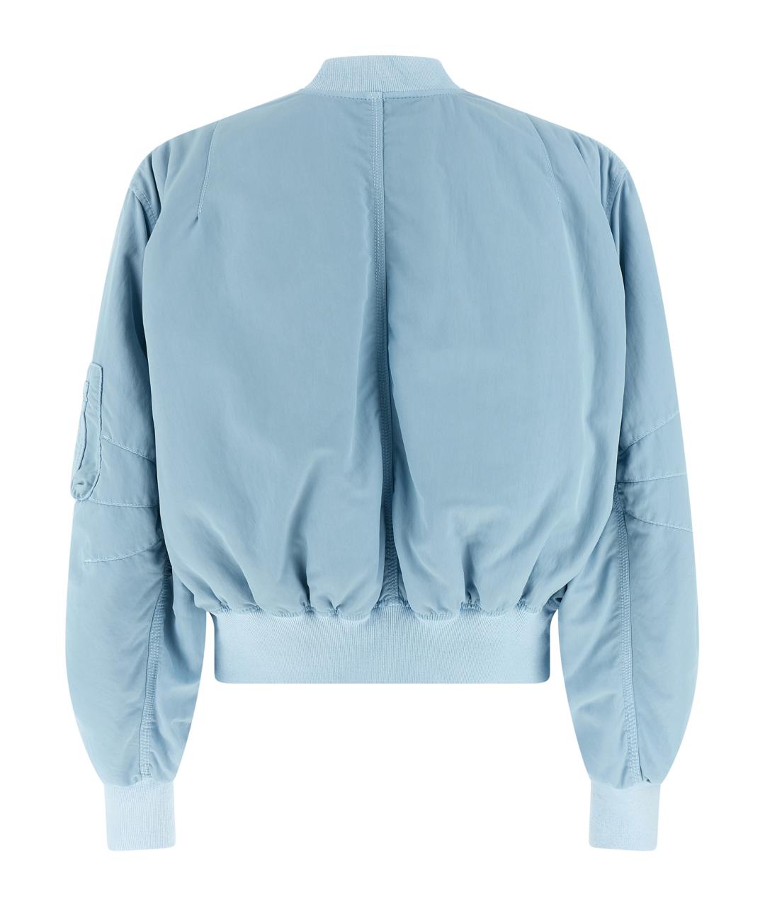 THE ATTICO Голубая полиамидовая куртка, фото 2