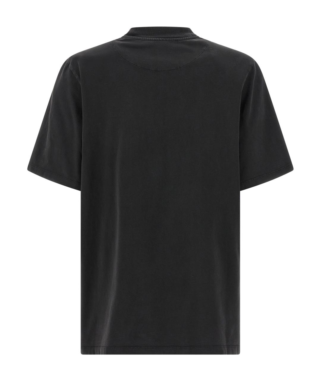 THE ATTICO Черная хлопковая футболка, фото 2