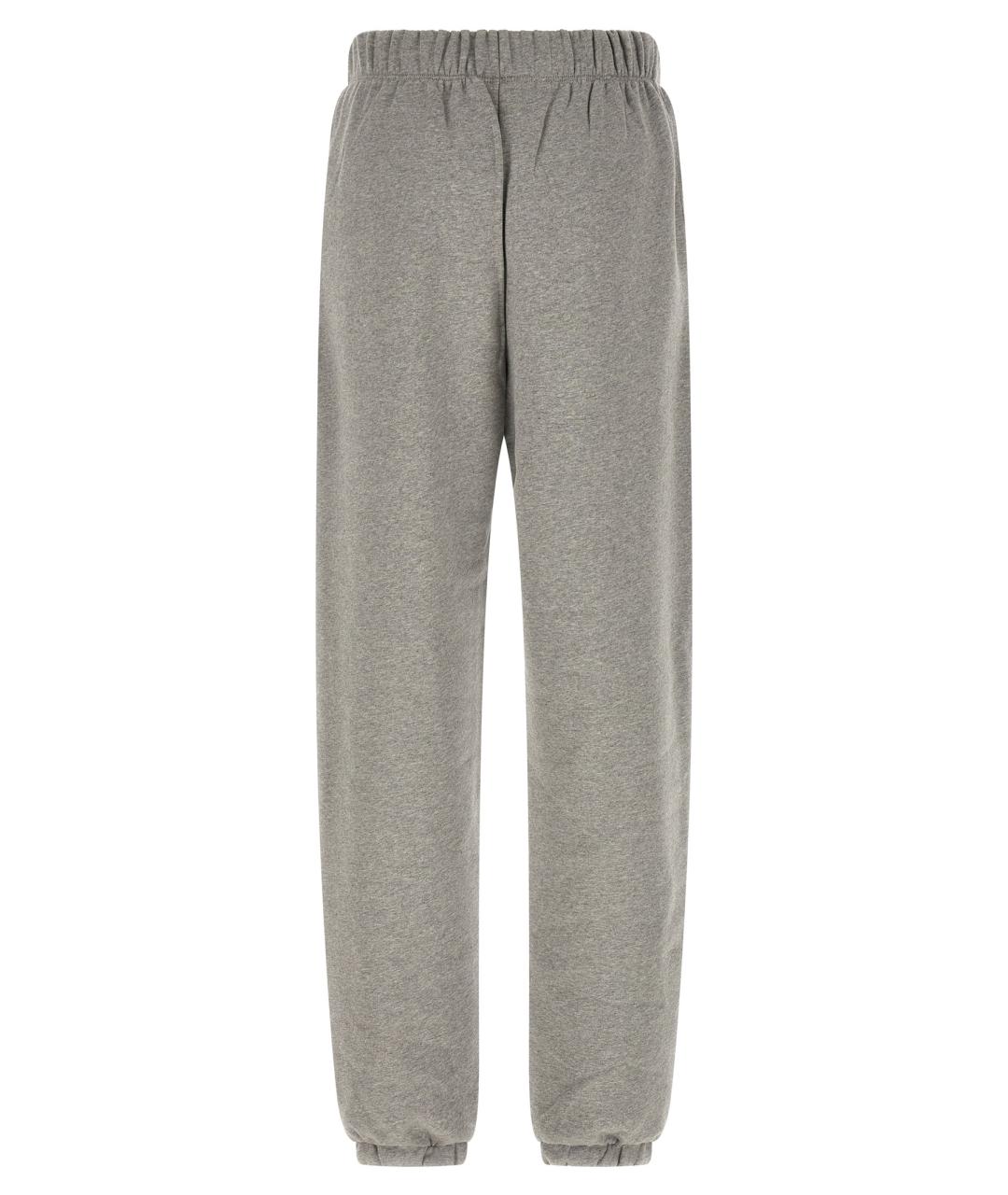 THE ATTICO Серые хлопковые прямые брюки, фото 2