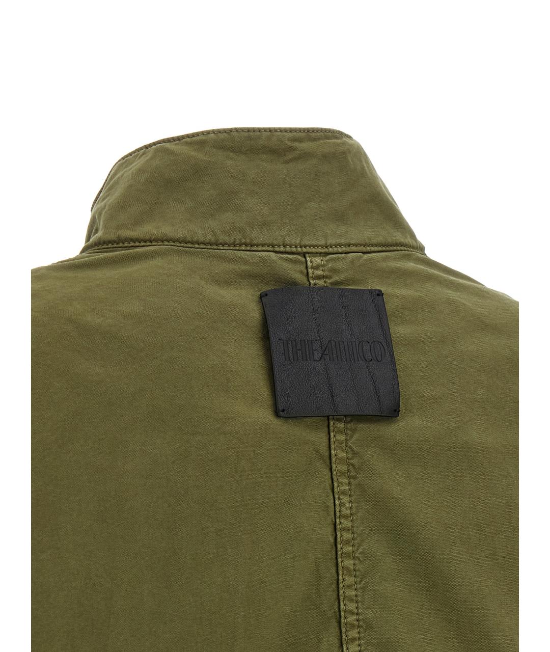 THE ATTICO Зеленая хлопковая куртка, фото 4