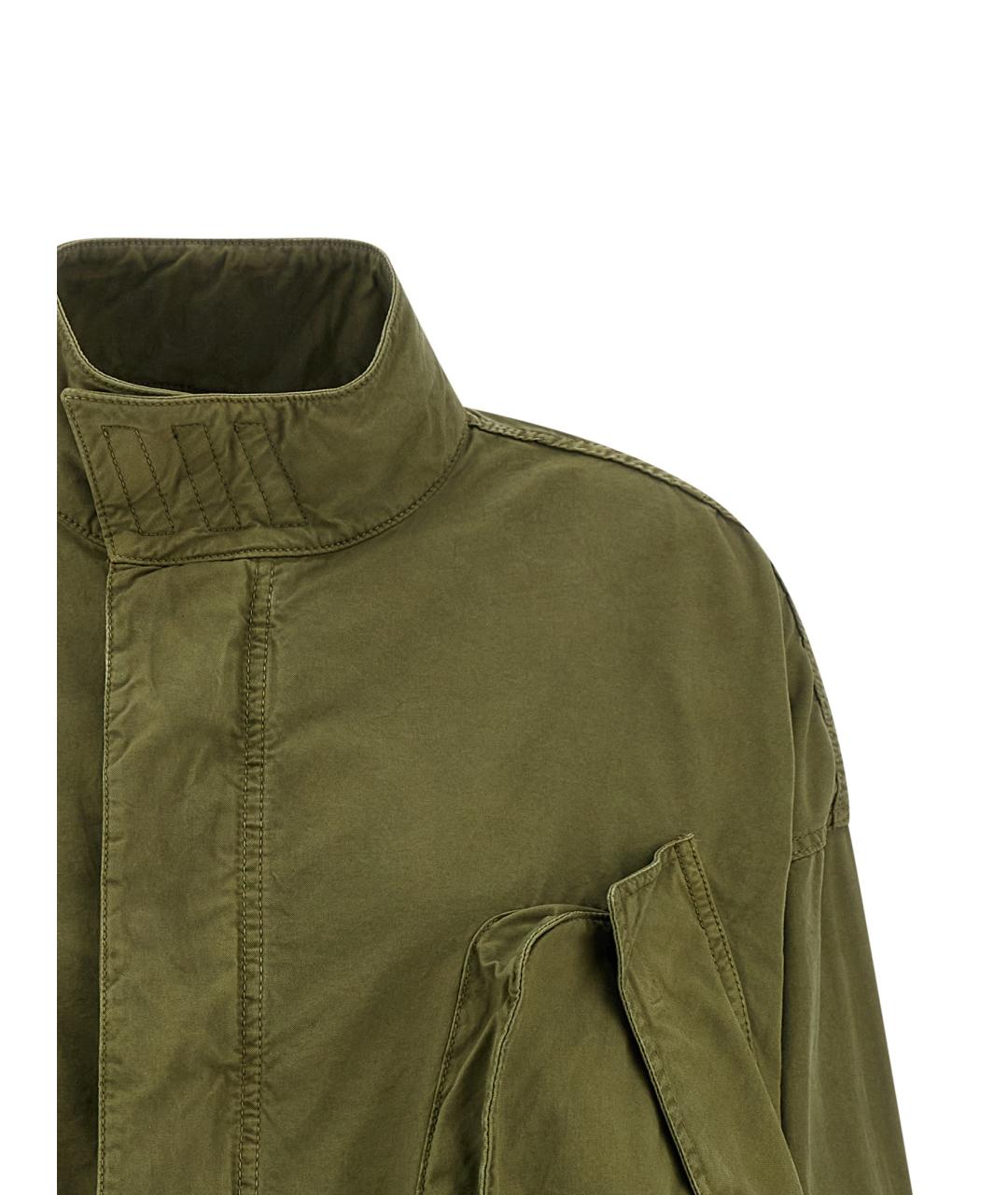 THE ATTICO Зеленая хлопковая куртка, фото 3