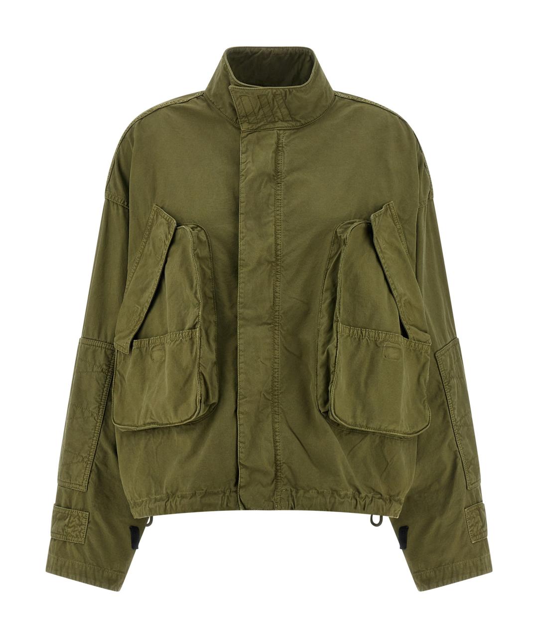 THE ATTICO Зеленая хлопковая куртка, фото 1