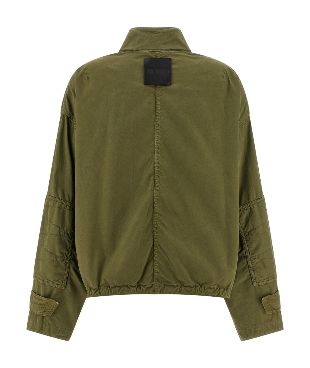 THE ATTICO Зеленая хлопковая куртка, фото 2