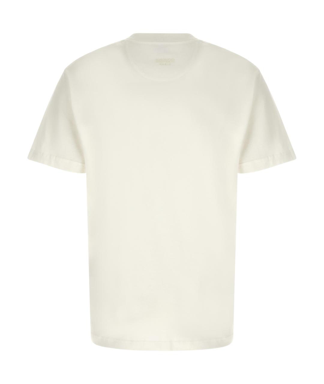KENZO Белая хлопковая футболка, фото 2