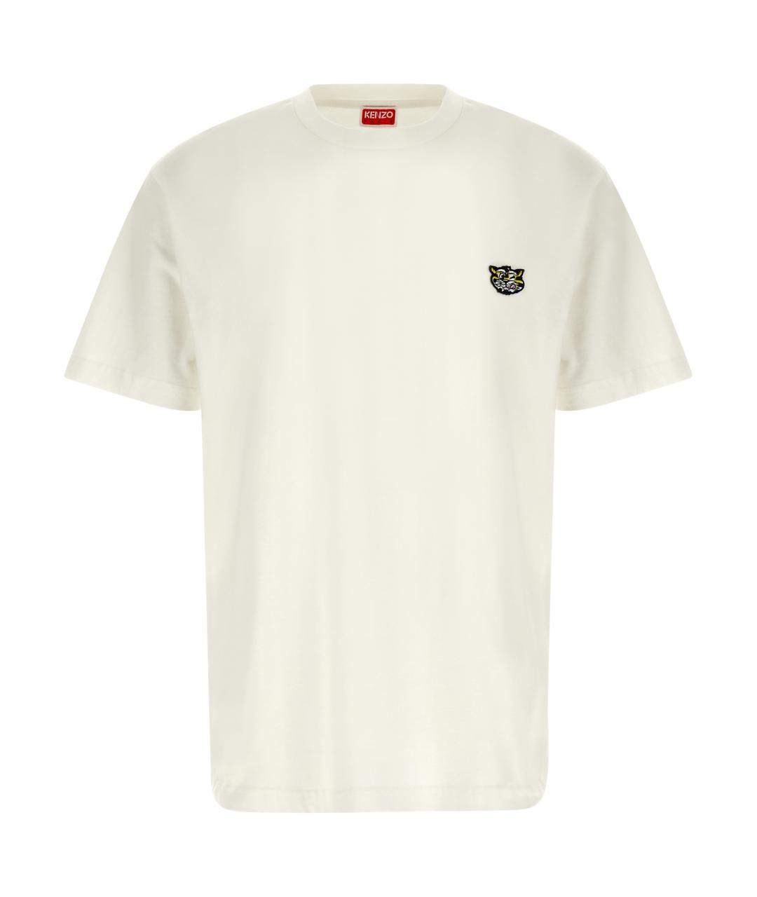 KENZO Белая хлопковая футболка, фото 1