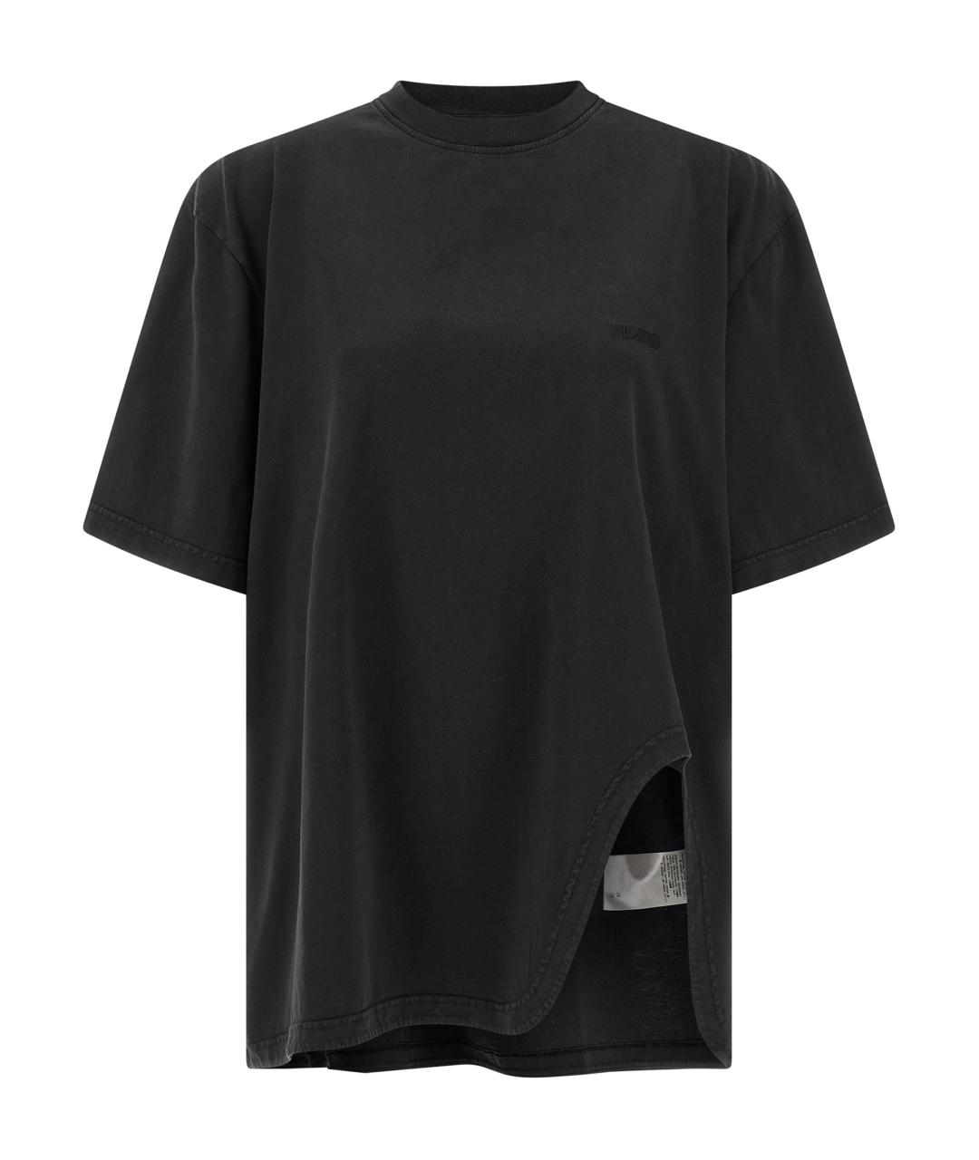 THE ATTICO Черная хлопковая футболка, фото 1
