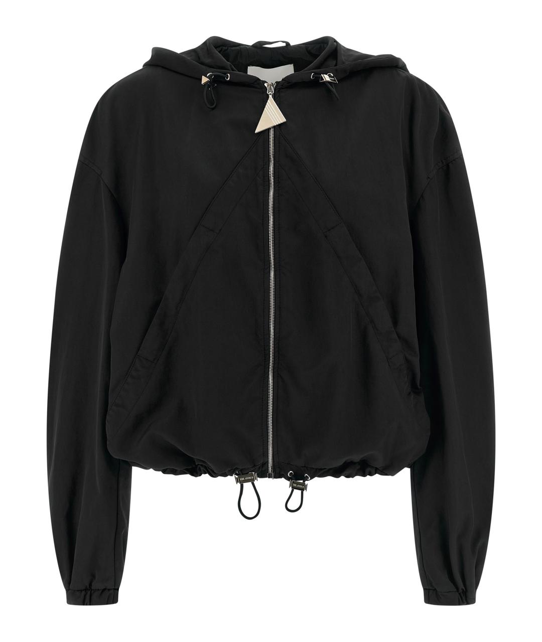 THE ATTICO Черная полиэстеровая куртка, фото 1